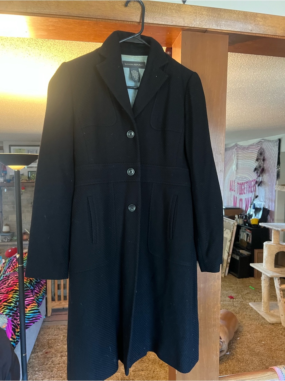 Banana Republic Black Long Coat